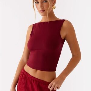 Peppermayo Deep Red Tank Top
